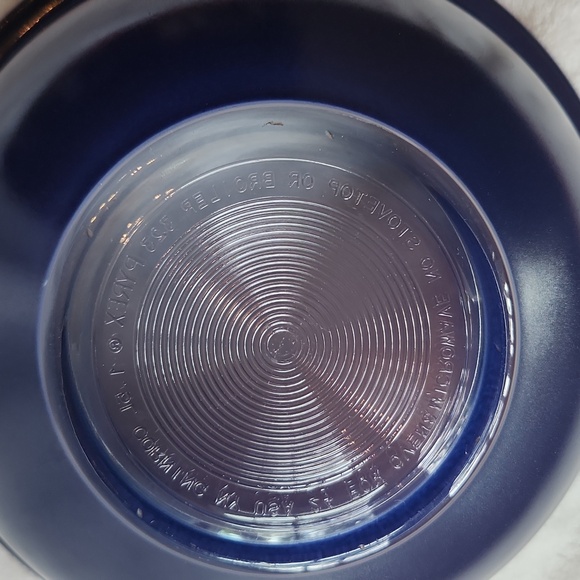 Pyrex Vintage Rare Blue Nesting Bowl Set 322, 323, 325, 326 - Picture 7 of 10
